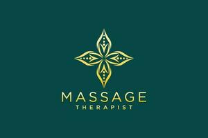 Massage Logo Design. Vector illustration for female business.