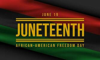 Juneteenth Freedom Day Background Design. Vector Illustration.