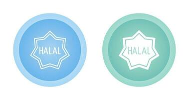 icono de vector halal