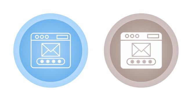 icono de vector de código de correo
