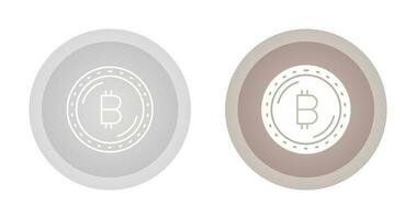 icono de vector de moneda bitcoin