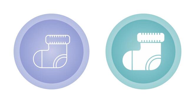 icono de vector de calcetines