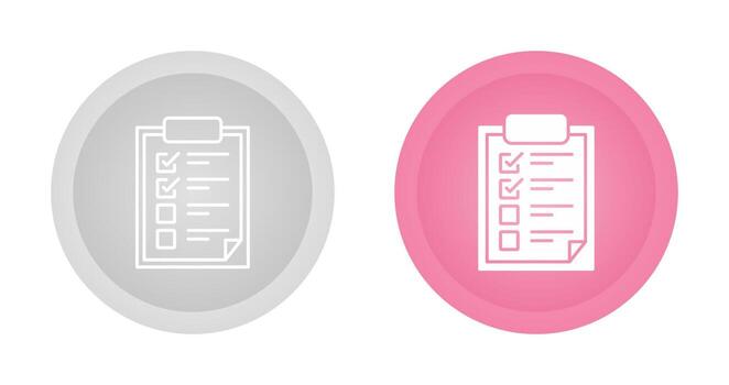 icono de vector de lista de verificación