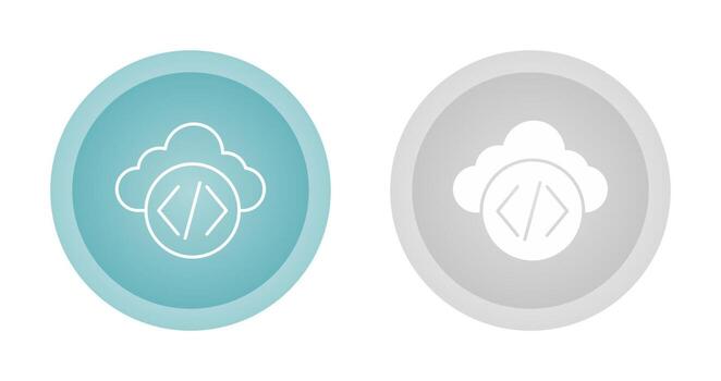 icono de vector de nube