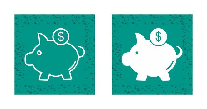 Piggy Saving Vector Icon