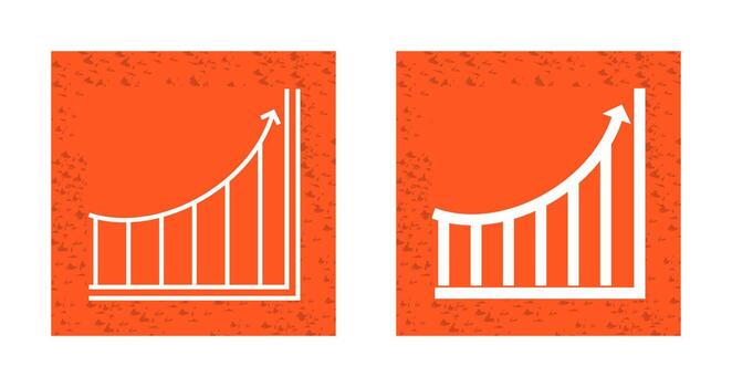 Increasing Graph Vector Icon