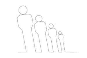 un ilustración de el humano población vector