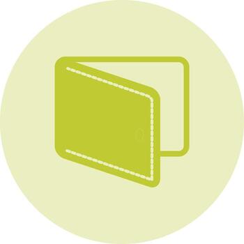 icono de vector de billetera
