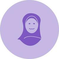 Islamic Woman Vector Icon