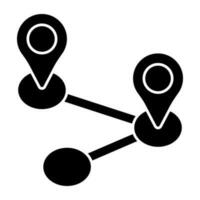 Perfect design icon of share route vector