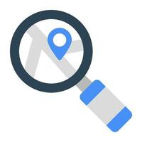 An icon design of search location vector