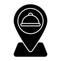Premium design icon of restaurant location vector
