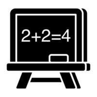 A creative design icon of math class vector