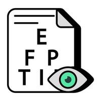 Modern design icon of eye test vector