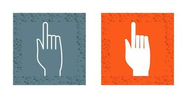 Raised Finger Vector Icon