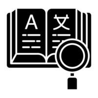 prima descargar icono de buscar libro vector