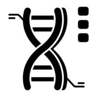 DNa icon in solid design vector