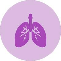 icono de vector de pulmones