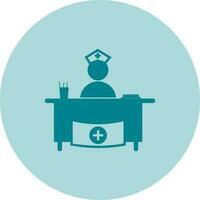 Hospital Reception Vector Icon