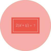 Solving Formula Vector Icon