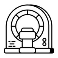 Perfect design icon of CT scan vector