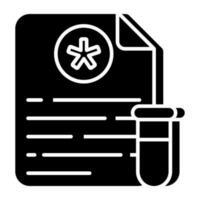 Modern design icon of lab test vector