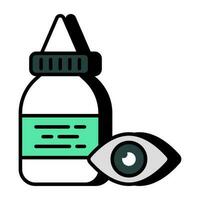 An icon design of eye drops vector