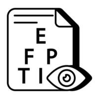 Modern design icon of eye test vector