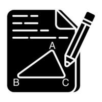 An icon design of geometry vector