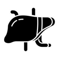 Perfect design icon of liver vector