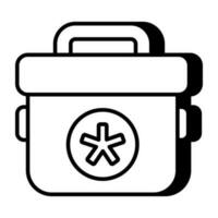 Vector design of first aid kit