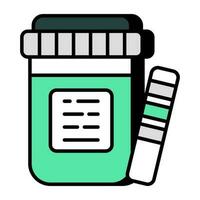 A unique design icon of drugs bottle vector