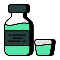 An editable design icon of water bottle vector