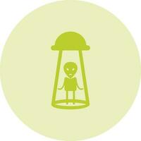 Alien Abduction Vector Icon