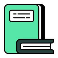 Modern design icon of books vector