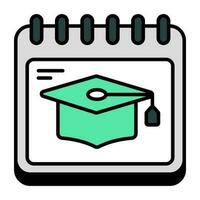 Premium download icon of study schedule vector