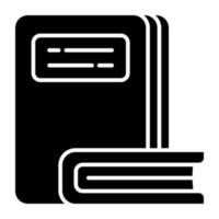 Modern design icon of books vector