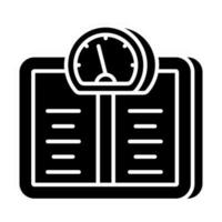 An icon design of weight scale vector