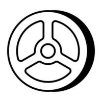 A unique design icon of tyre vector