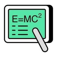 An icon design of physics formula vector