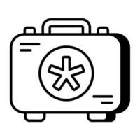 Vector design of first aid kit