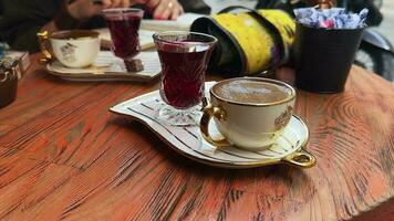 Hot Traditional Drink Turkish Coffee video