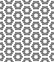 Black and white seamless abstract pattern. Background and backdrop. Grayscale ornamental design. vector