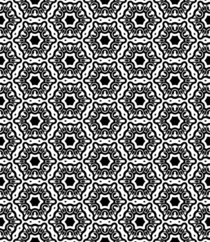 Black and white seamless abstract pattern. Background and backdrop. Grayscale ornamental design. vector