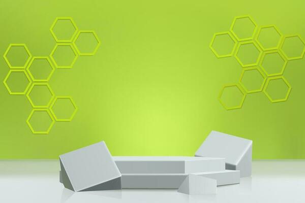 Podium platform display for showcasing promotions