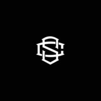 cs logo design vector