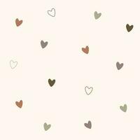 Bright confetti seamless heart shape pastel vector pattern, kids and baby boho patterns minimalistic trendy backgrounds.