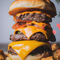 cheese burger delicious photo