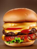 cheese burger delicious photo