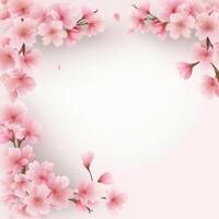 sakura flor antecedentes. ilustración ai generativo foto